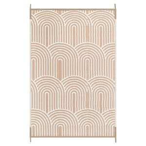 Lahome Outdoor Back to College Series Plastic Straw Rug-Waterproof Reversible Mat for Patio, Backyard, Camping, RV Awning - 1 of 4