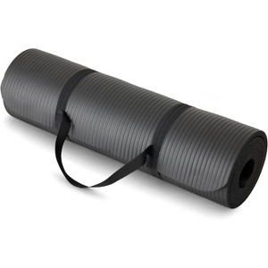 1/2-Inch Extra Thick Exercise & Yoga Mat with Carrying Strap, Non-Slip Mat for Fitness, Gym and Home Workouts - 1 of 4
