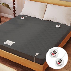 Heated Electric Mattress Pad Full\Twin\King\Queen Size with 12 Heating Levels Auto Shut Off - 1 of 4