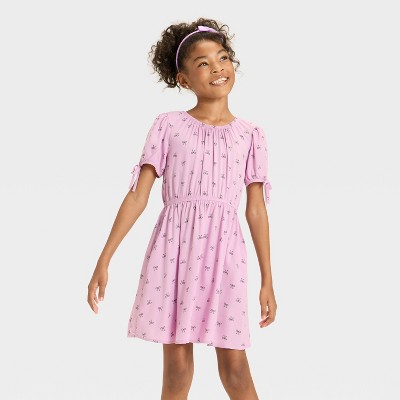 Girls' Short Sleeve Woven Dress - Cat & Jack™