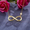 Infinity Necklace Love Pendant, Women's Necklace Gift design inspiration come from infinity love and a timeless beauty - 3 of 4