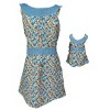 Size 10 Matching Girl And Doll Blue Flower Sundress - 4 of 4