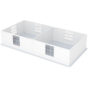 Skyzone Large Breed Dog Whelping Box with Adjustable Door, Waterproof Pee Pad, Pine Wood Structure, - 1 of 4