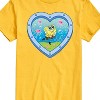 Men's - Spongebob Squarepants - Heart Porthole Window-Womens Men's Short Sleeve Graphic T-Shirt Short Sleeve Graphic T-Shirt - 2 of 4