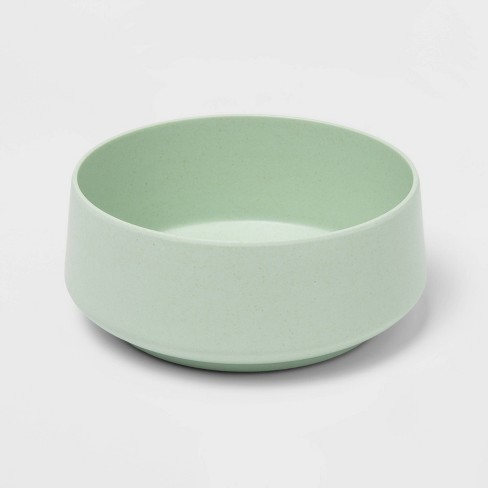 Small green dog bowl Woof – Dashing Ceramics