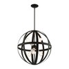 Livex Lighting Stoneridge 6 - Light Pendant in  Textured Black - 4 of 4