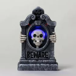 Animated Mini Skeleton Tombstone Halloween Decorative Prop - Hyde & EEK! Boutique™