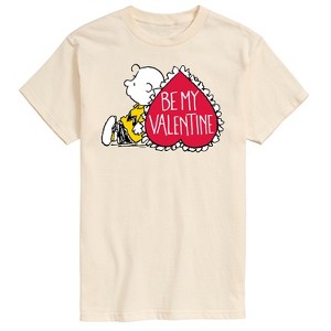 Men's - Peanuts - Be My Valentine Short Sleeve Graphic T-Shirt - 1 of 4