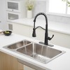 Single-Handle Pull-Down Sprayer 3-Spray High Arc Pull Down Sprayer Kitchen Faucet With Deck Plate - 3 of 4