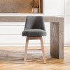 WestinTrends 26" Upholstered Swivel Counter Height Bar Stool - 2 of 4