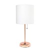 Creekwood Home Contemporary Bedside Table Lamp with Power Outlet - 2 of 4