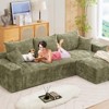 110" Modular Sectional Sofa, L-Shaped Cloud Couch with Chaise Lounge, Boneless Deep Seat Sofa for Living Room - 4 of 4