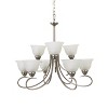 Yosemite Home Decor Ribbon Falls Collection Nine-Lights Chandelier,Satin Nickel - 3 of 4