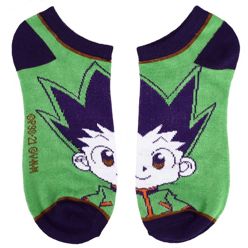 Hunter x Hunter Chibi Characters Casual Ankle Socks Set for Men 5-Pack, 4 of 7