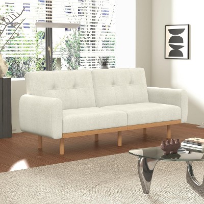 Vipbear Convertible Sofa Bed, Memory Foam Futon, Splitback Loveseat, 79'' for Apartments, Dormitories, Guest Rooms, Offices