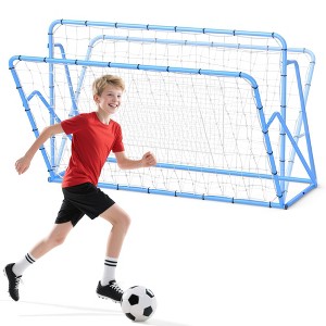 Soccer Rebounder Net with Adjustable Angle, Heavy-Duty Iron Frame for Football Training, Solo & Team Practice, - 1 of 4