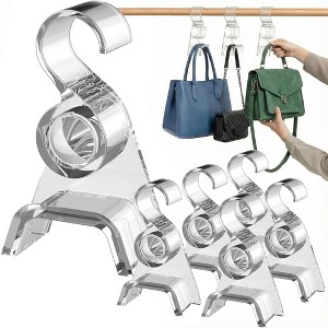 OnDisplay LuxeArch: Premium Wide Arch Acrylic Handbag/Purse/Backpack Hanger - 1 of 4