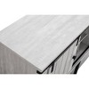 52" Wood Bar Cabinet with Sliding Door Saw Cut Off White - Home Essentials - 4 of 4