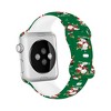 HTUTWOO Chic Breathable Christmas Bands Compatible with Apple Watch 38mm 40mm 41mm,Soft Silicone Sports Wristband Strap for iWatch Series & SE, White - 3 of 4