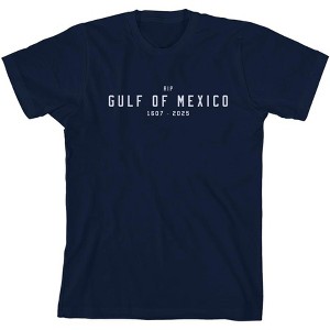 RIP Gulf of Mexico 1607-2025 Youth Crew Neck Short Sleeve Tee - 1 of 2