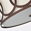 Chloe Lighting Bronx Transitional 3 Light Oil Rubbed Bronze Semi-Flush Ceiling Fixture 15" Wide - 2 of 4