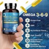 NATURE TARGET Fish Oil 2400mg with Triple Omega 3,6,9 and Vitamin D3 & E - EPA & DHA & ALA -120 Softgels - 2 of 4