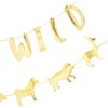 Sparkle and Bash Set of 2 Gold Foil "Let's Get Wild" & Jungle Safari Animal Banner String Garland, 11 Feet - 4 of 4