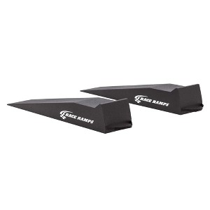 Race Ramps Lightweight Car Service Ramps for 10 Inch Lift with 1,500 Pound Capacity, Anti-Slip, Ideal for Low Profile Vehicles, RR-56, Black - 1 of 3