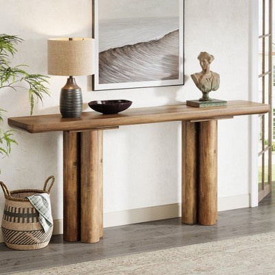 70.87-Inch Extra Long Console Table, Wood Sofa Table