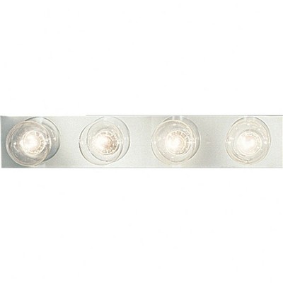 Progress Lighting Broadway 4-Light Wall Light, Polished Chrome, Shade Included: Yes