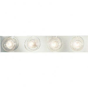 Progress Lighting Broadway 4-Light Wall Light, Polished Chrome, Shade Included: Yes - 1 of 2