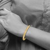 Black Bow Jewelry 6mm 14k Yellow Gold Laser Cut Hinged Bangle Bracelet, 8 Inch - 3 of 4