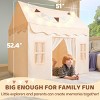 SYNCFUN Play Tent for Kids, Indoor & Outdoor Tent with Blanket, LED Lights & Flags, Spacious 51*35*52 Inch Playhouse for Boys & Girls Toddlers Age 3-7 - 2 of 4