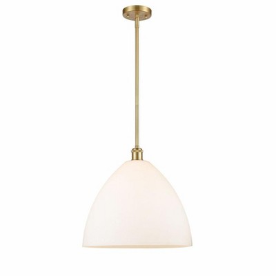 Bristol Glass - 1 Light Pendant In Industrial Style-16.75 Inches Tall and 16 Inches Wide