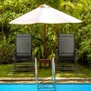 Costway 4PCS Patio Folding Dining Chair Recliner Adjustable Black - 4 of 4