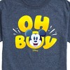 Men's - Disney - Oh Boy Mickey Face Short Sleeve Graphic T-Shirt - 2 of 4