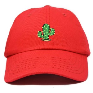 Dalix Cactus Embroidered Cap Cotton Succulent Baseball Hat Plant Adjustable Womens - 1 of 4