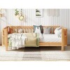 PAGED Full Size Platform Bed, Wood Kids Bed with Headboard, Footboard and Side for Girls and Boys - 2 of 4
