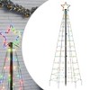 VidaXL Christmas Tree Light with Spikes 220 LEDs Colorful 70.9 in. - 2 of 4