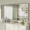 Apmir Rectangular Aluminum Alloy Framed and Tempered Glass Wall Bathroom Vanity Mirror in Matte Black/ Gold/ Silver/ Brown - 4 of 4