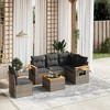 vidaXL Garden Sofa Set Grey - 2 of 4