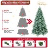 Dexmalle 9FT Blue-Green Tint PE/PVC Christmas Tree – 3268 Tips with Stable Metal Stand - 4 of 4