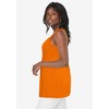 Jessica London Women's Plus Size Stretch Cotton Shirred Tank - 3 of 3