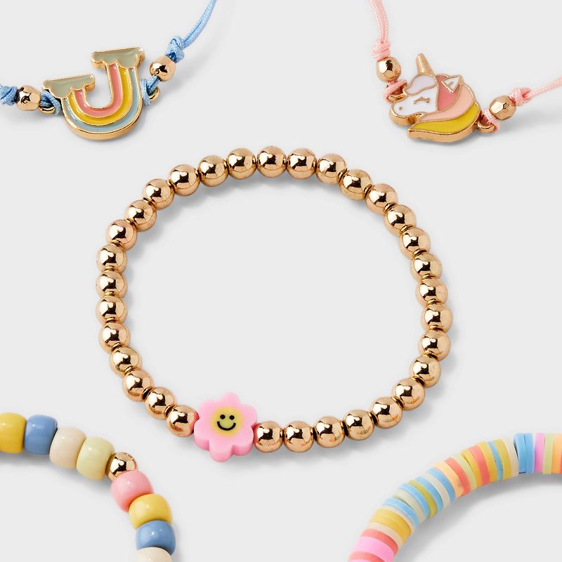 Girls&#39; 5pk Unicorn Rainbow Bracelet Set - Cat &#38; Jack&#8482;, 4 of 9