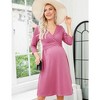 LXT-Women's Nursing 3/4 Sleeve A Line Party Midi Dress - 2 of 4