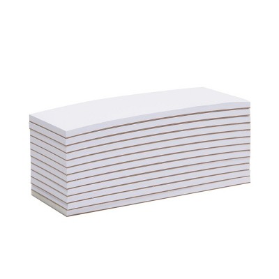 Stockroom Plus 12 Pack Small Memo Pads for To Do List, Blank Notepad for Office Supplies, 50 Sheets Each, 3.5x8.5 in, White