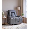 Oversized Wide Power Lift Recliner Chair, Heat Massage, Faux PU Leather, Adjustable Back & Legs, for Elderly & People with Mobility Impaired - 2 of 4