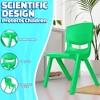 Playkidiz Kids Plastic Chair Set of 2- Preschool Chairs for Toddlers Kids 23" H - Green - 2 of 4