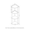 Furinno 4-Tier Corner Display Rack Multipurpose Shelving Unit Bathroom Storage Shelf,Espresso/Black - 3 of 4