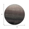 Black And Silver Ombre Washable Indoor Outdoor Area Rug - 3 of 4